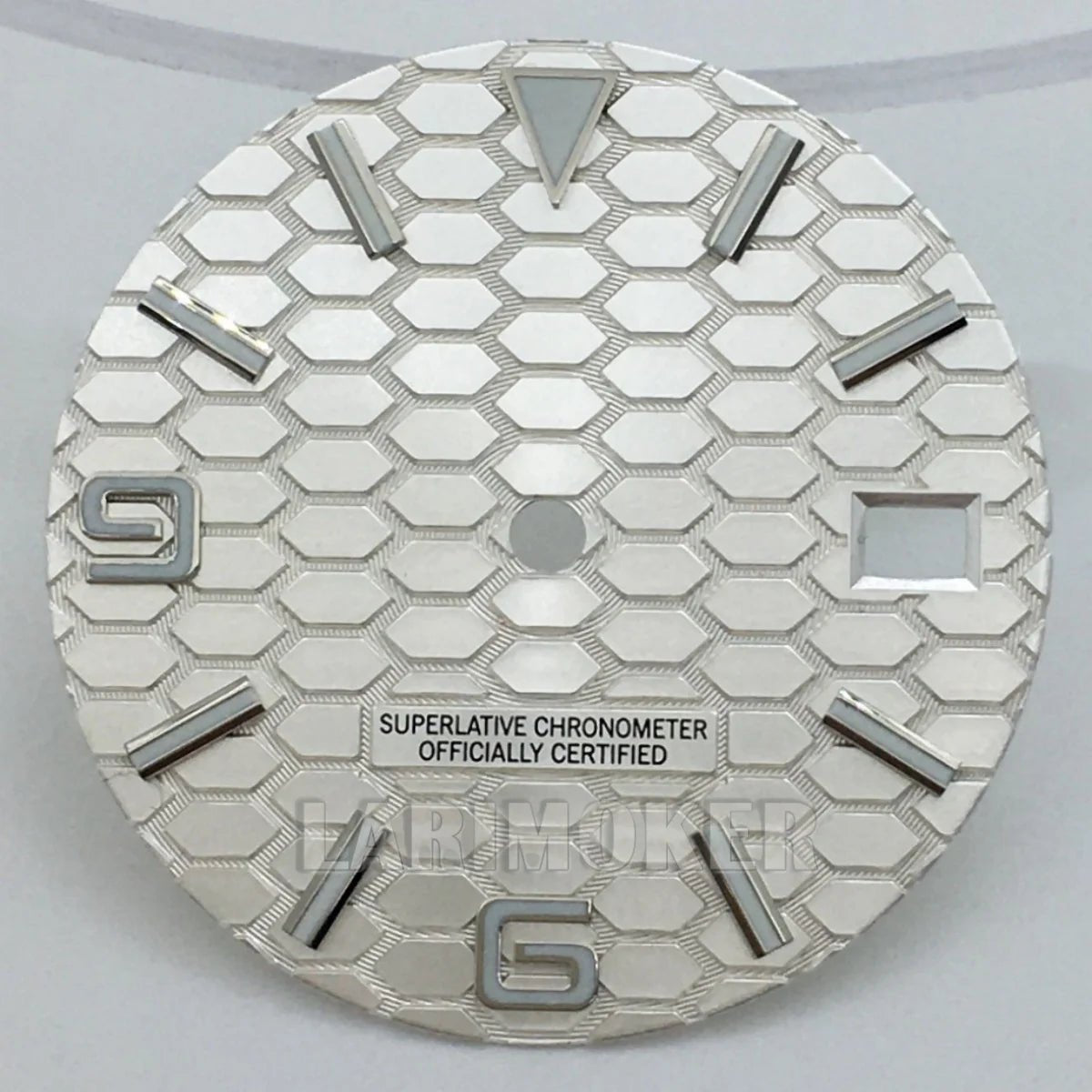 honeycomb texture watch dial is 29mm green luminous suitable for replacing parts of NH35 and NH36 movements - Tandorio Watches