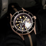 40mm MIYOTA 8215 Real Bronze Fifty FATHOMS Diver Tandorio TD234M Dome Sapphire 20ATM PT5000 NH35