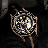 40mm MIYOTA 8215 Real Bronze Fifty FATHOMS Diver Tandorio TD234M Dome Sapphire 20ATM PT5000 NH35