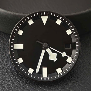 Miyota 8215 dial 31.8mm blue - green luminous dial/hands, suitable for dial replacement of 8215 automatic mechanical movement - Tandorio Watches