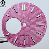 NH38 dial 28.5mm Texture Watch Dial Green Luminous Modification Watch Accessories Watch Faces for NH38 Movement - Tandorio Watches