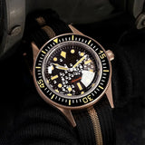 40mm MIYOTA 8215 Real Bronze Fifty FATHOMS Diver Tandorio TD234M Dome Sapphire 20ATM PT5000 NH35