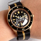 40mm MIYOTA 8215 Real Bronze Fifty FATHOMS Diver Tandorio TD234M Dome Sapphire 20ATM PT5000 NH35