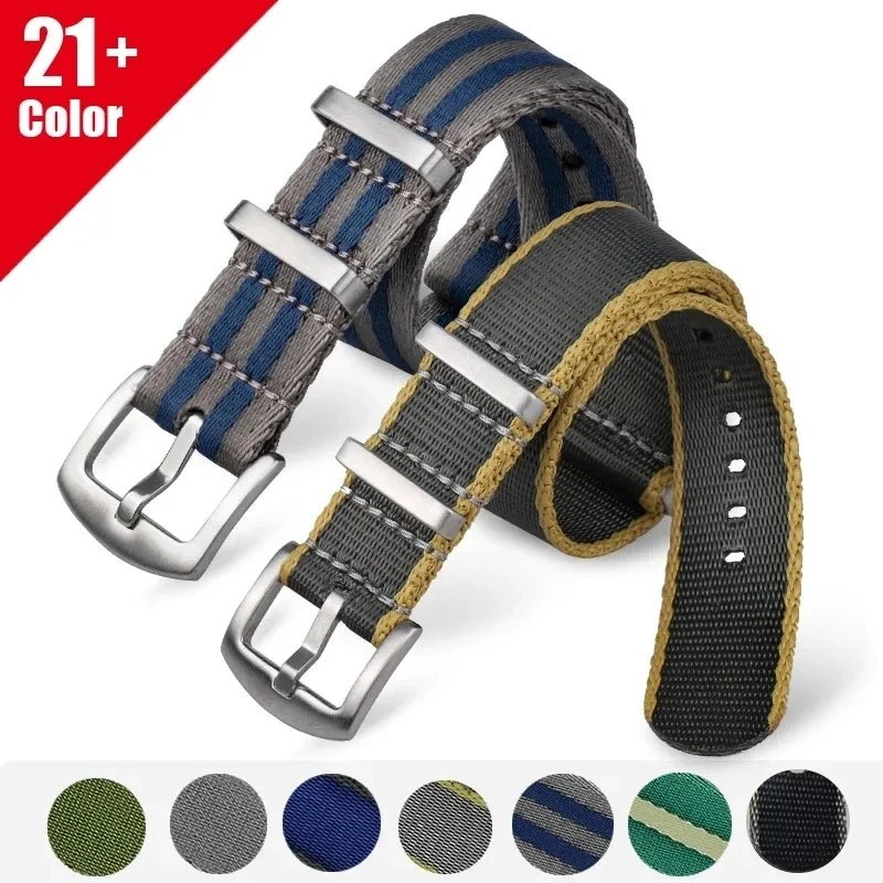 Nylon Watch Strap 20mm 22mm Premium Soft Watch Band Universal Sports For 007 Replacement Correa Reloj 20mm 22mm Nylon Watchband - Tandorio Watches