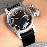 36mm Frogman Watches Tandroio TD177A NH35 Miyota 8215/PT500 Vintage Automatic Arched Domed Sapphire SandBlast 10Bar