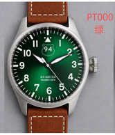 43mm pilot PT5000 Movt---Green -custom dial,engraving