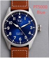 43mm pilot PT5000 Movt---BLUE -custom dial,engraving