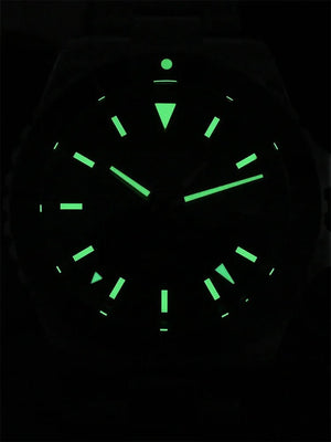 San Martin GMT Dive Watch SN0136 39mm NH34 Automatic Sunburst Enamel Dial AR Sapphire C3 Green Luminous - Tandorio Watches
