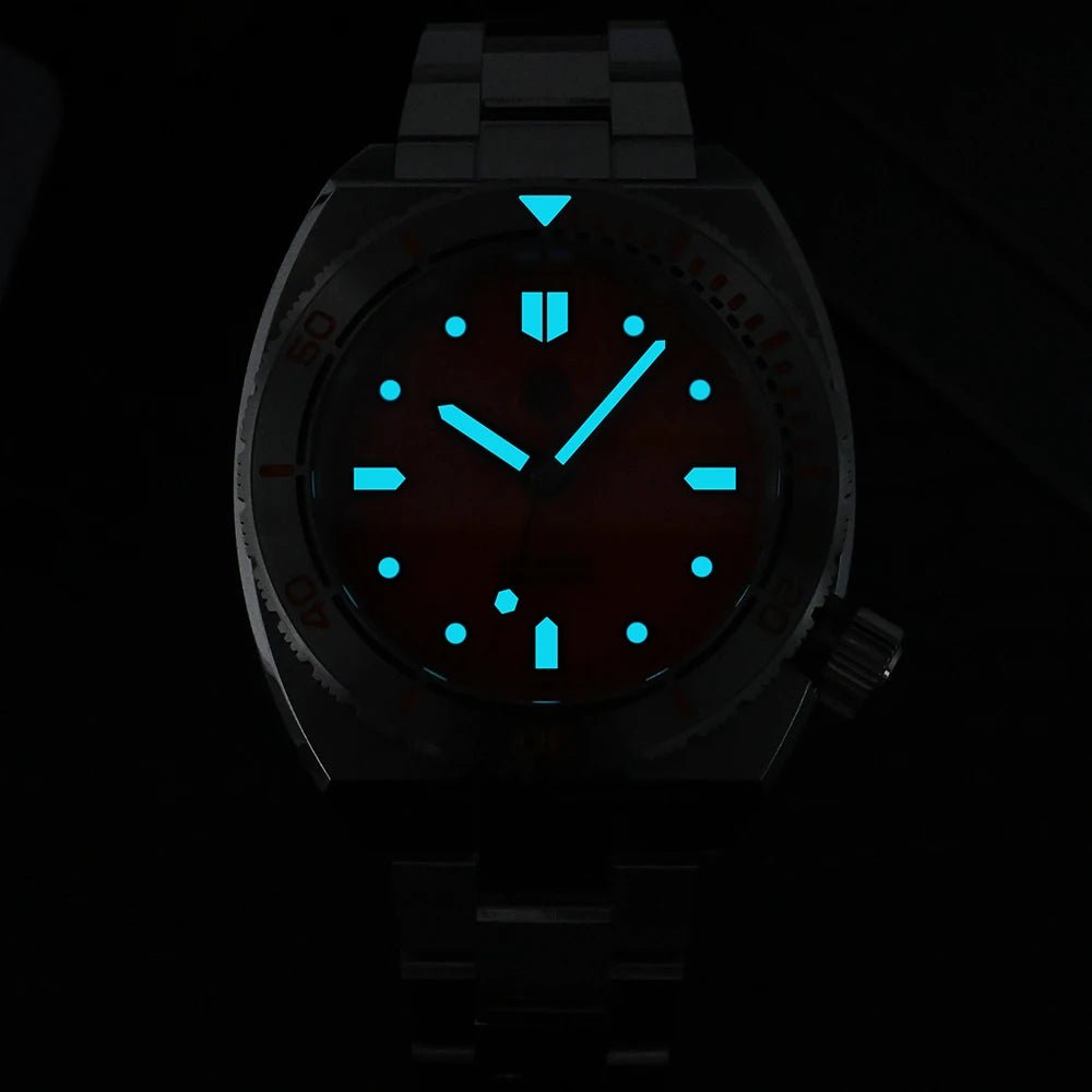 San Martin SN0067 40mm Diver Watch YN55 Automatic AR Sapphire 20Bar Swiss Lume - Tandorio Watches