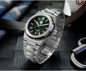 San Martin SN0076 42mm PT5000 Sw200 Automatic Dress Watch 20bar AR Sapphire BGW9 Lume - Tandorio Watches