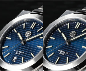 San Martin SN0076 42mm PT5000 Sw200 Automatic Dress Watch 20bar AR Sapphire BGW9 Lume - Tandorio Watches