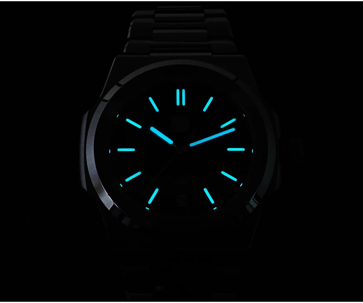 San Martin SN0076 42mm PT5000 Sw200 Automatic Dress Watch 20bar AR Sapphire BGW9 Lume - Tandorio Watches