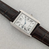 Tank Watch 31mm square retro women's watch stainless steel quartz VJ24 3ATM Mineral Silver Gold