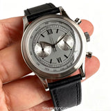 38mm Quartz Pilot Tandorio TD911 Chronograph MIYOTA OS20 Quartz Domed Sapphire Glass Retro 5Bar 2 eyes
