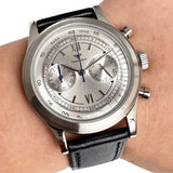 38mm Quartz Pilot Tandorio TD911 Chronograph MIYOTA OS20 Quartz Domed Sapphire Glass Retro 5Bar 2 eyes