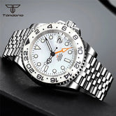 Tandorio 200m Waterproof NH34A GMT Movement Automatic Wristwatch for Men glass back sapphire - Tandorio Watches