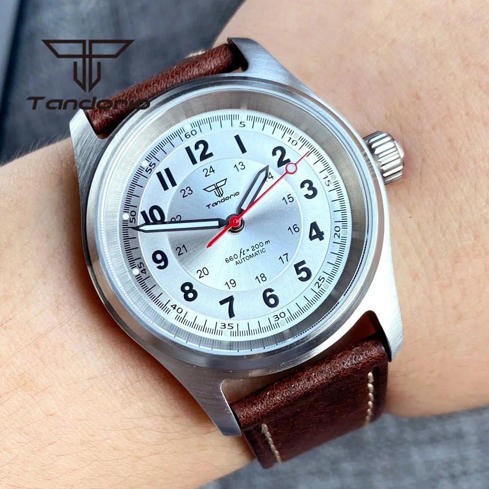 Tandorio 20ATM 36mm Pilot Watch NH35A Movement Sapphire Glass - Tandorio Watches