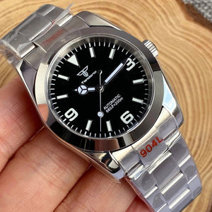 Tandorio 36mm 39mm Polish Bezel NH35A 100m Waterproof Sapphrie TD019 - Tandorio Watches