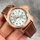 Tandorio 36mm Bronze Pilot NH35/PT5000 Mechanical Watch 200m Water Resistant Sapphire TD030 - Tandorio Watches