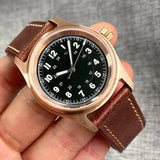 Tandorio 36mm Bronze Pilot NH35/PT5000 Mechanical Watch 200m Water Resistant Sapphire TD030 - Tandorio Watches