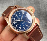 Tandorio 36mm Bronze Pilot NH35/PT5000 Mechanical Watch 200m Water Resistant Sapphire TD030 - Tandorio Watches