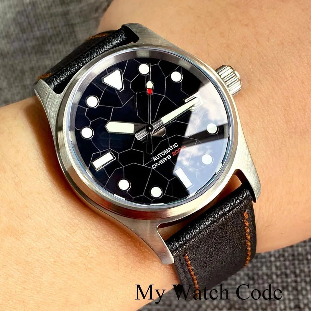 Tandrio 自動巻き腕時計 NH35 Tandorio 36mm Pilot Field watch NH35 Mechanical Sapphire