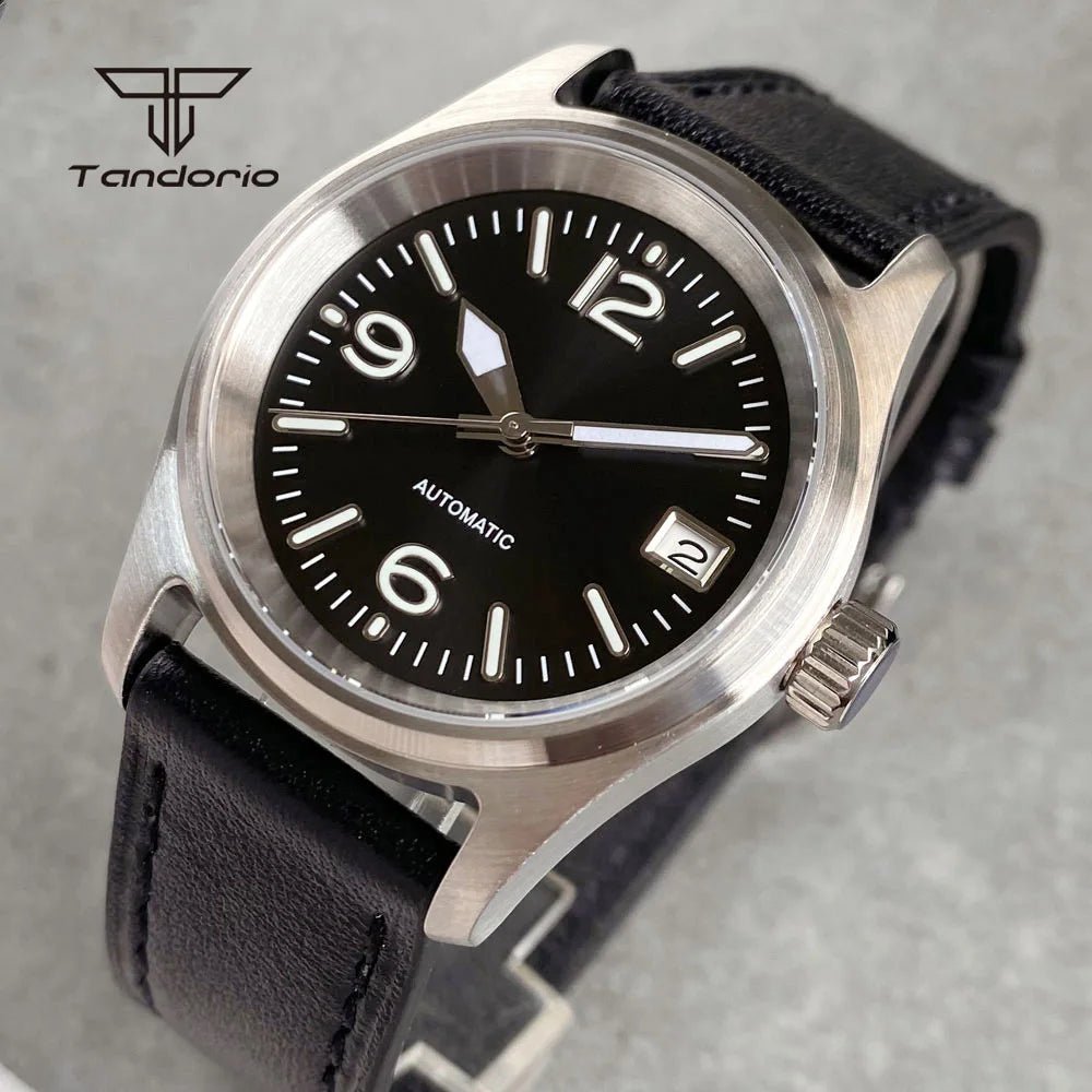 Tandorio 36mm Pilot NH35 Automatic Date 20atm Sapphire - Tandorio Watches