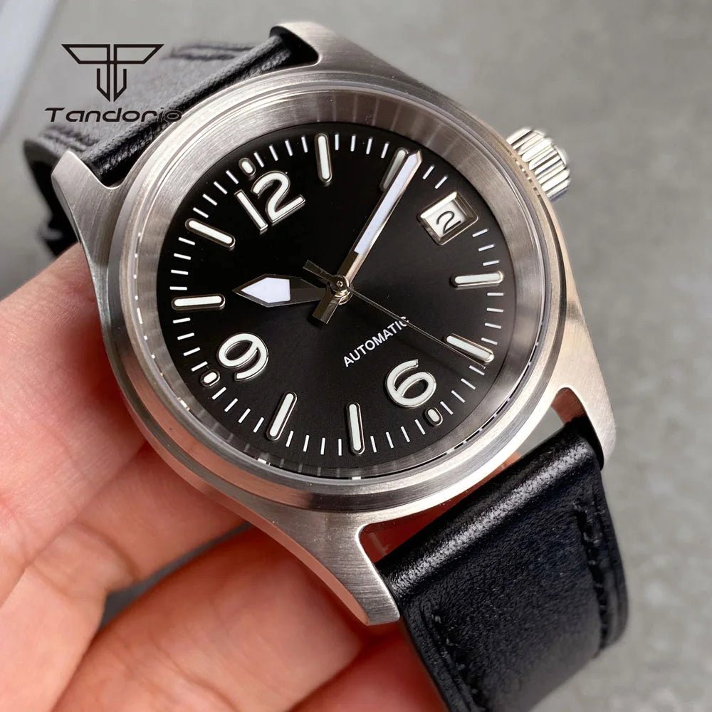 Tandorio 36mm Pilot NH35 Automatic Date 20atm Sapphire - Tandorio Watches