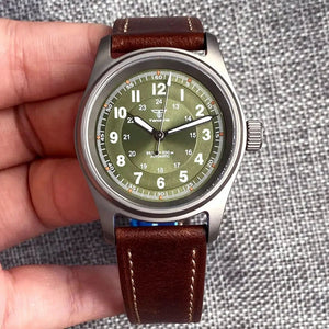 Tandorio 36mm Titanium Aviator Pilot Watch 200M Waterproof NH35 PT5000 Movt TD043 - Tandorio Watches