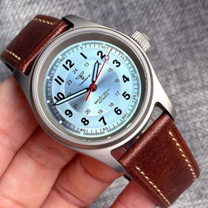 Tandorio 36mm Titanium Aviator Pilot Watch 200M Waterproof NH35 PT5000 Movt TD043 - Tandorio Watches