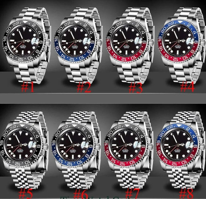 Tandorio 40mm NH34 GMT Automatic Watch sterile Sapphire Crystal 20ATM TD014 - Tandorio Watches