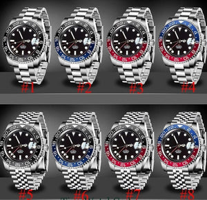 Tandorio 40mm NH34 GMT Automatic Watch sterile Sapphire Crystal 20ATM TD014 - Tandorio Watches