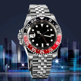 Tandorio 40mm NH34 GMT Dive Mechanical Men Watch 904L Bracelet 20bar saphire glass back - Tandorio Watches