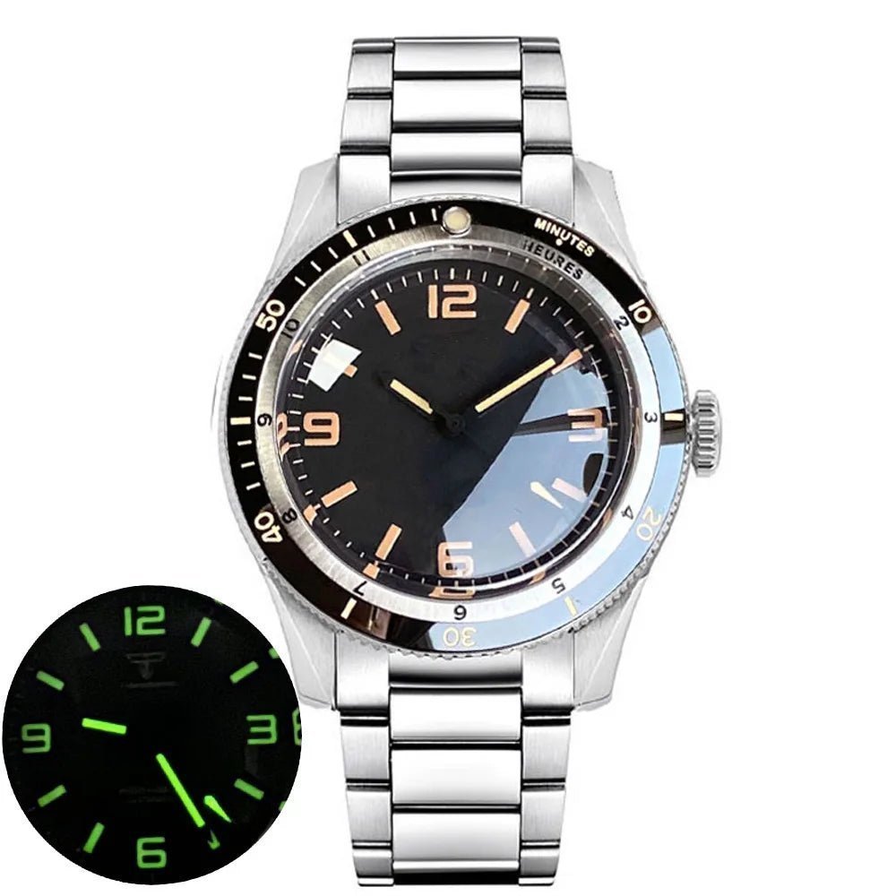 Tandorio 40mm PT5000 Automatic 200M Waterproof Sapphire Diver TD010 - Tandorio Watches