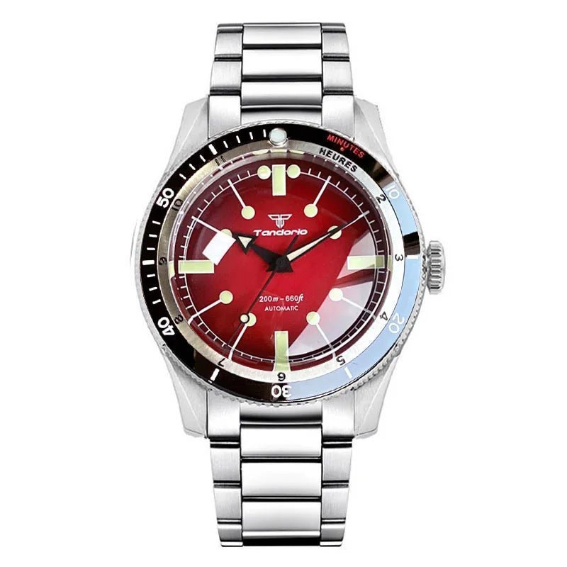 Tandorio 40mm PT5000 Automatic 200M Waterproof Sapphire Diver TD010 - Tandorio Watches