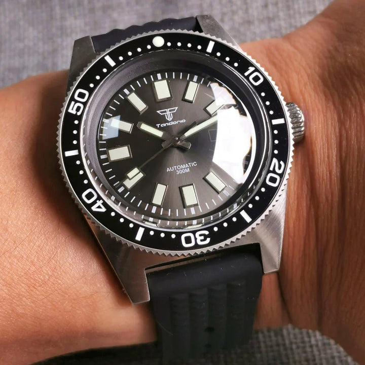 Tandorio 41mm 62MAS 300m Diving AR Domed Sapphire Glass ceramic NH35A Movement TD048 - Tandorio Watches