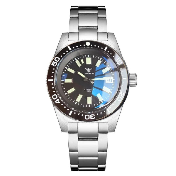 Tandorio 41mm 62MAS 300m Diving AR Domed Sapphire Glass ceramic NH35A Movement TD048 - Tandorio Watches