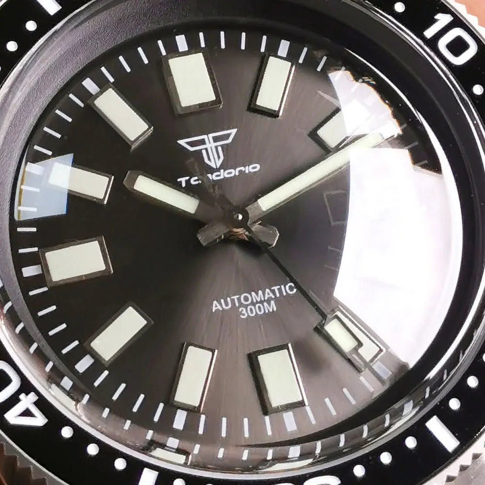 Tandorio 41mm 62MAS 300m Diving AR Domed Sapphire Glass ceramic NH35A Movement TD048 - Tandorio Watches