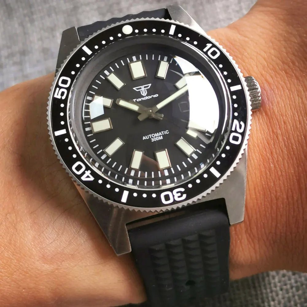 Tandorio 41mm 62MAS 300m Diving AR Domed Sapphire Glass ceramic NH35A Movement TD048 - Tandorio Watches