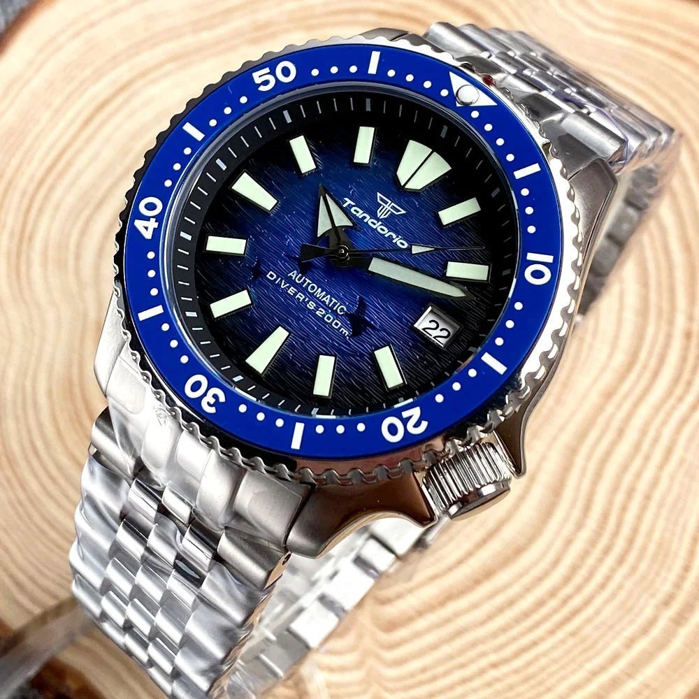 Tandorio 41mm NH35 Dive Automatic 200m Water Resistant Sapphire TD029 - Tandorio Watches