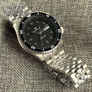 Tandorio 41mm NH36A Black Dial 200M dive watch 120 Click Bezel Sapphire Glass - Tandorio Watches