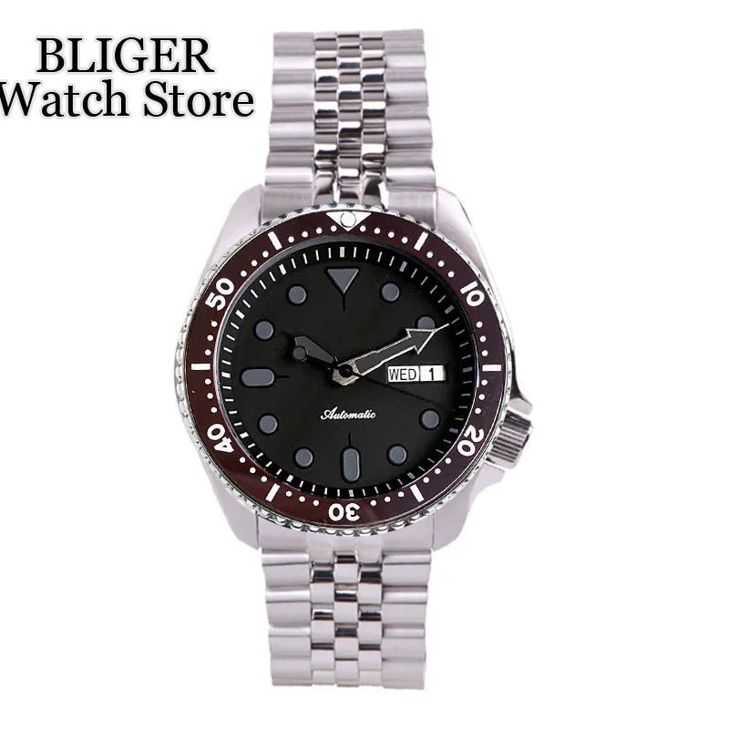 Tandorio 41mm NH36A Black Dial 200M dive watch 120 Click Bezel Tandorio 41mm NH36A Black Dial 200M dive watch 120 Click Bezel