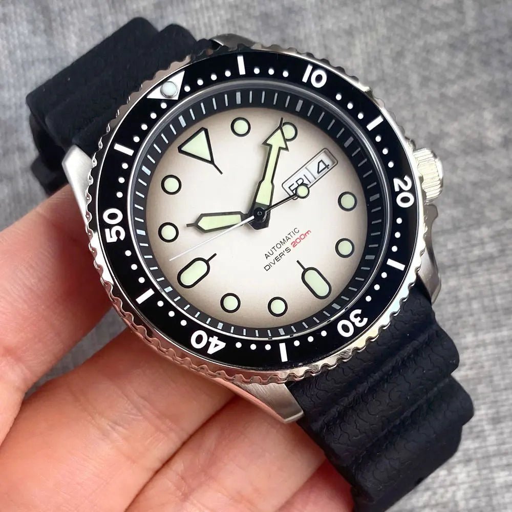 Tandorio 41mm SKX Diver Seiko NH36A Automatic Sapphire 20bar TD006 - Tandorio Watches