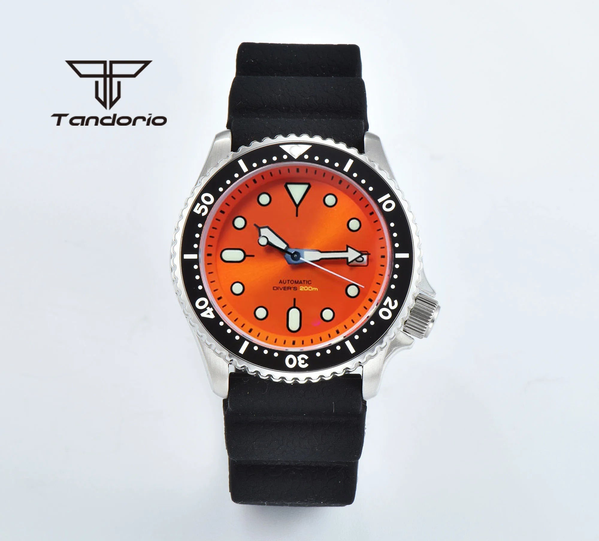 Tandorio 41mm skx007 NH35A 20bar Automatic Dive Sapphire TD005 - Tandorio Watches