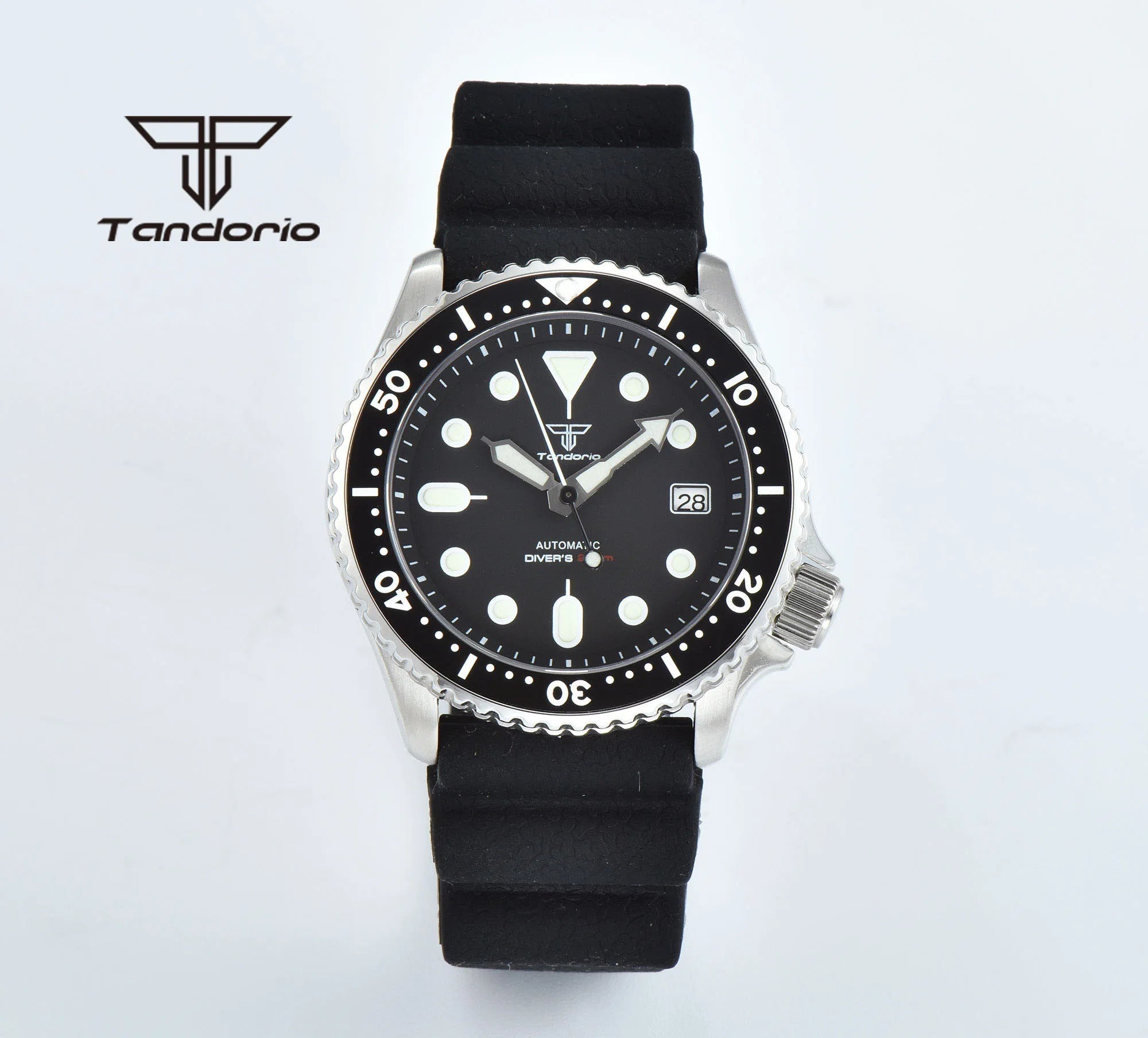 Tandorio 41mm skx007 NH35A 20bar Automatic Dive Sapphire TD005 - Tandorio Watches