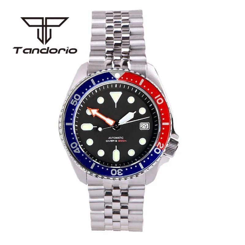 Tandorio 41mm skx007 NH35A 20bar Automatic Dive Sapphire TD005 - Tandorio Watches