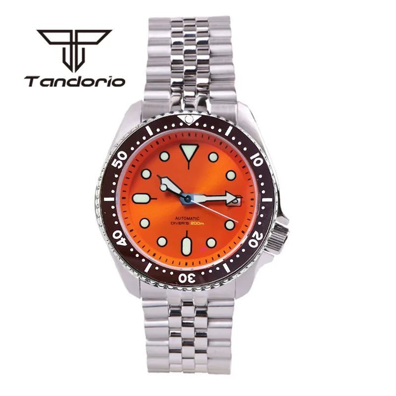 Tandorio 41mm skx007 NH35A 20bar Automatic Dive Sapphire TD005 - Tandorio Watches