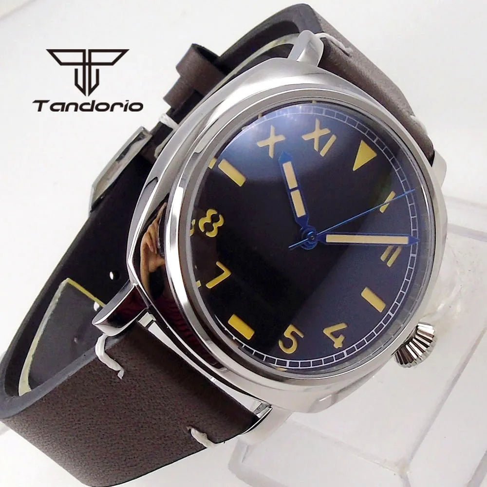 Tandorio 42mm NH35A Automatic 20bar Pilot Sapphire TD013 - Tandorio Watches