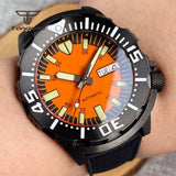 Tandorio 42mm NH36 Monster 20Bar Diver Black PVD Automatic Sapphire TD045 - Tandorio Watches