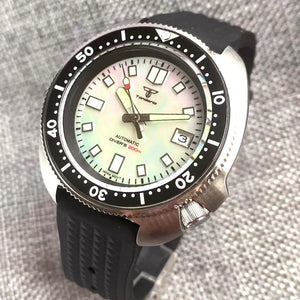 Tandorio 44mm NH35 MOP Dial Watch Captain Diving 20Bar Sapphire TD004 - Tandorio Watches